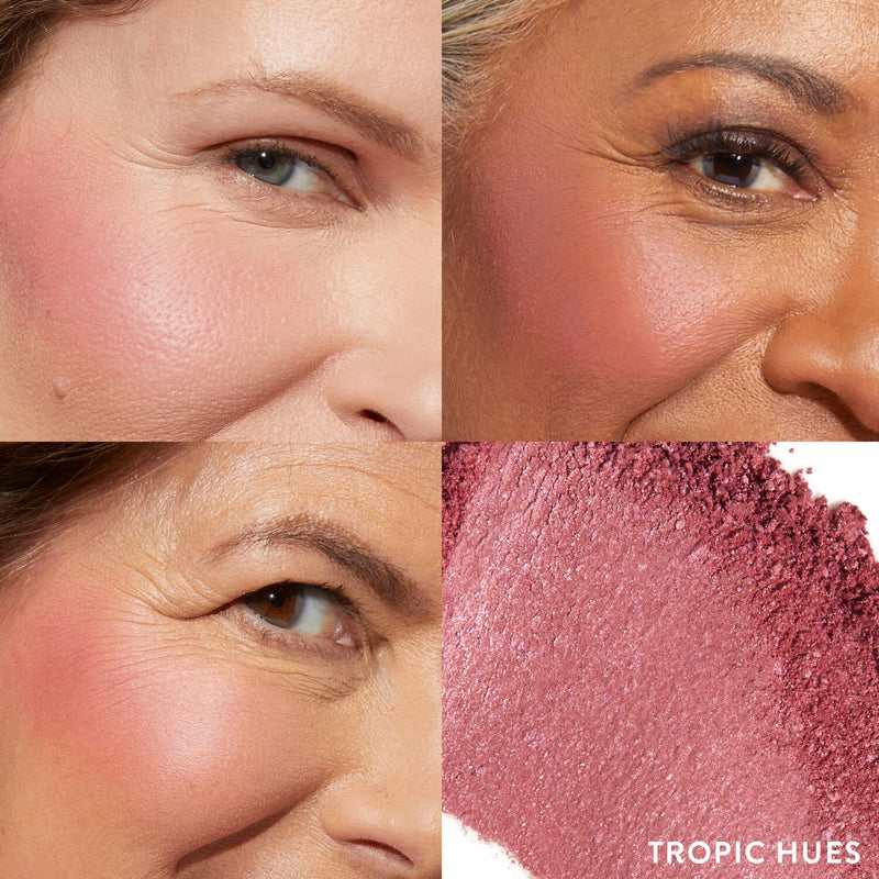 Blush-n-Brighten Model Grid in Tropic Hues