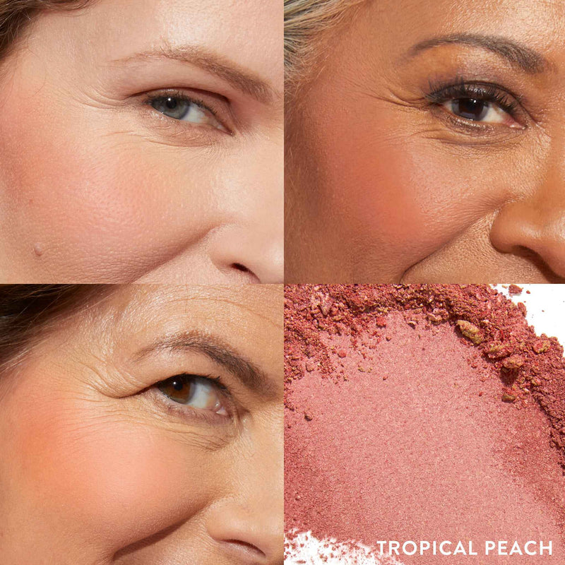 blush n brighten model grid tropical peach