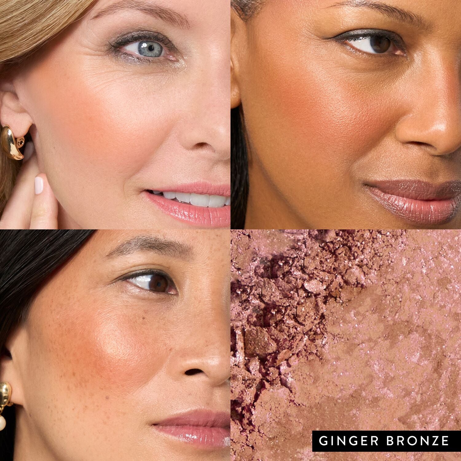 Baked Blush-n-Bronze Marbleized 2-in-1 model grid in Ginger Bronze