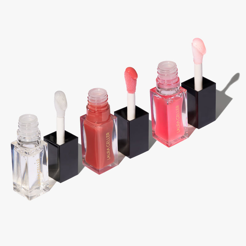 Fine Shine Glossy Lip Oil Trio Soldier