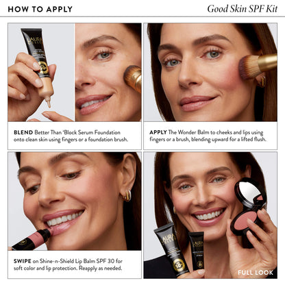 Good Skin SPF Kit (4PC) How to apply