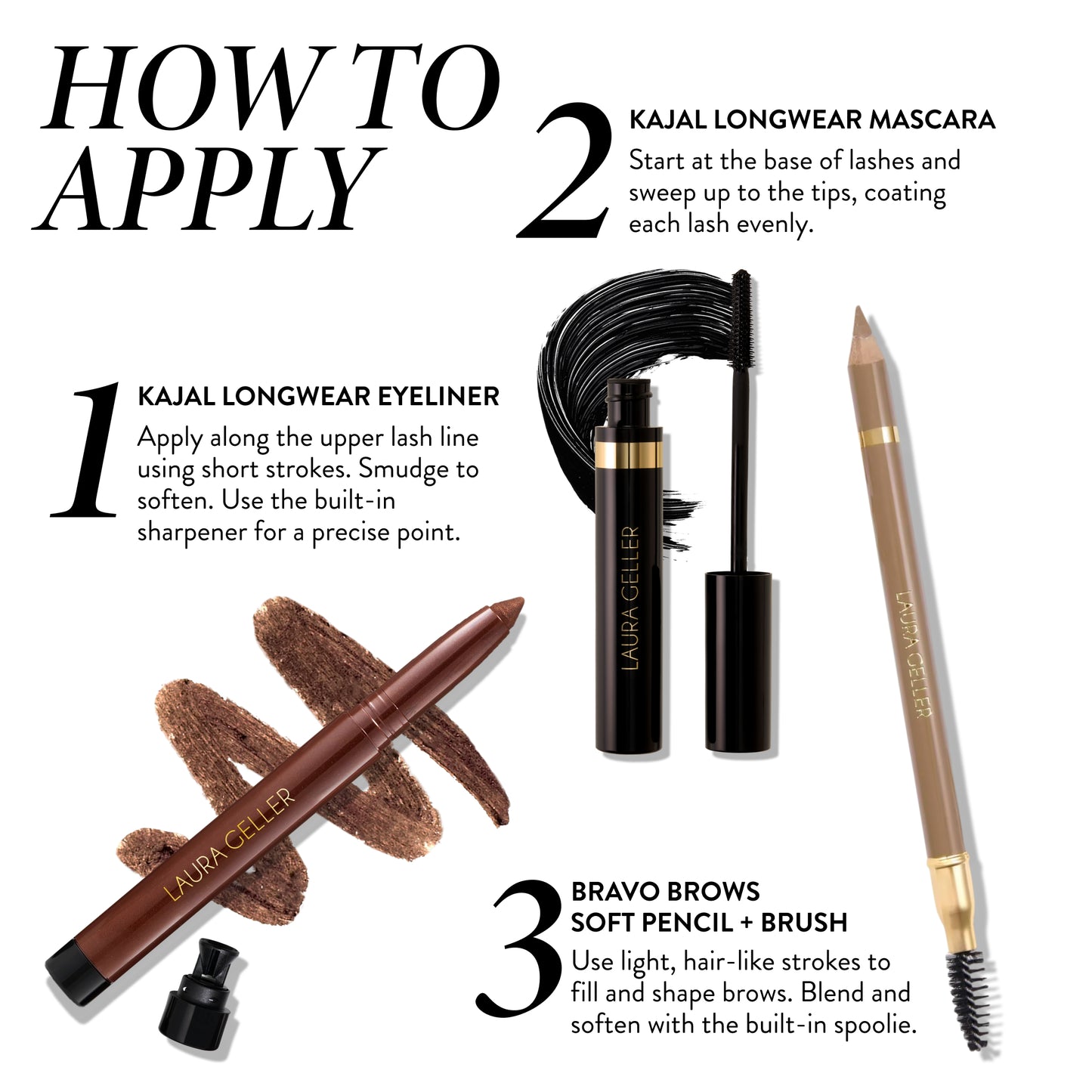 Laura’s Eye Framing Essentials (3PC) How to apply