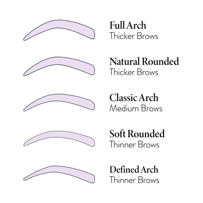 Root Touch Up Brow Duo (2PC) shape chart