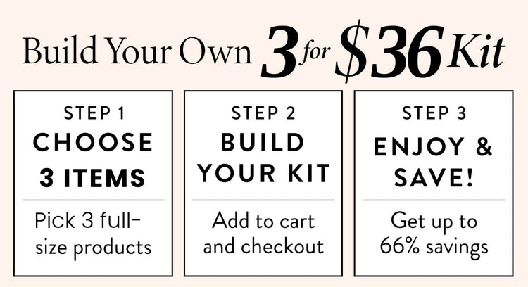 Build Your Own 3 for $36 mobile header