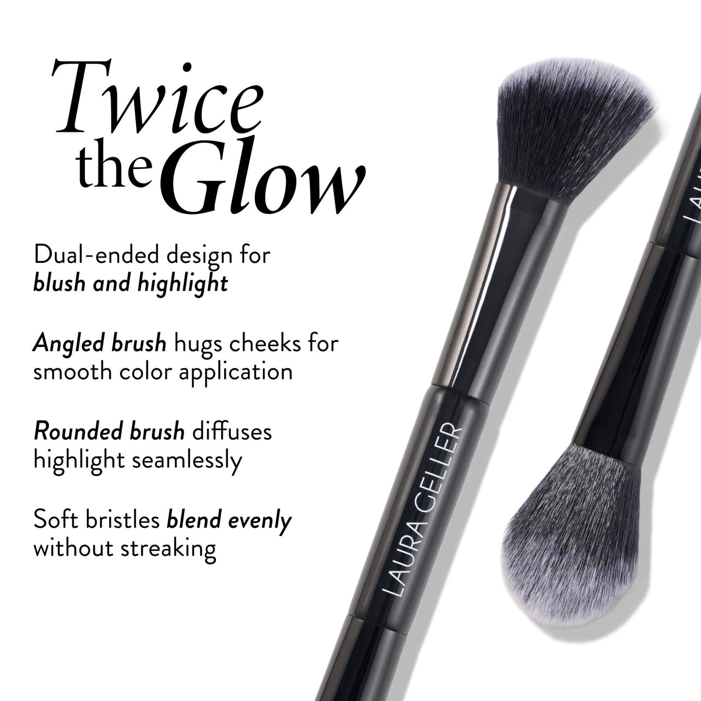 Dual-Ended Highlighter + Blush Brush Benefits