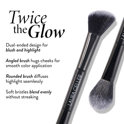 Dual-Ended Highlighter + Blush Brush Benefits