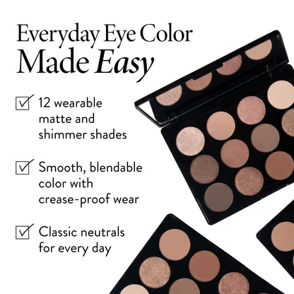Wearables Multi-Finish Eyeshadow Palette: Beauty Basics product benefits