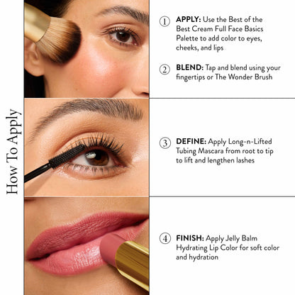 Soft Finish Full Face Essentials Kit (4 PC) How to Apply