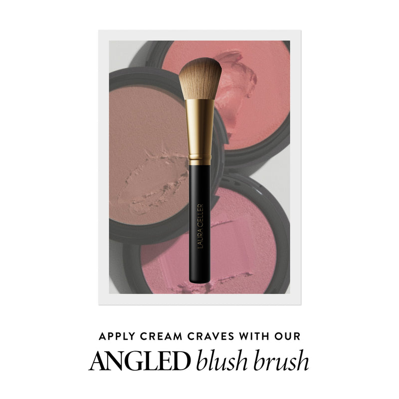Cream Craves Cream Blush pairs well with angled blush brush