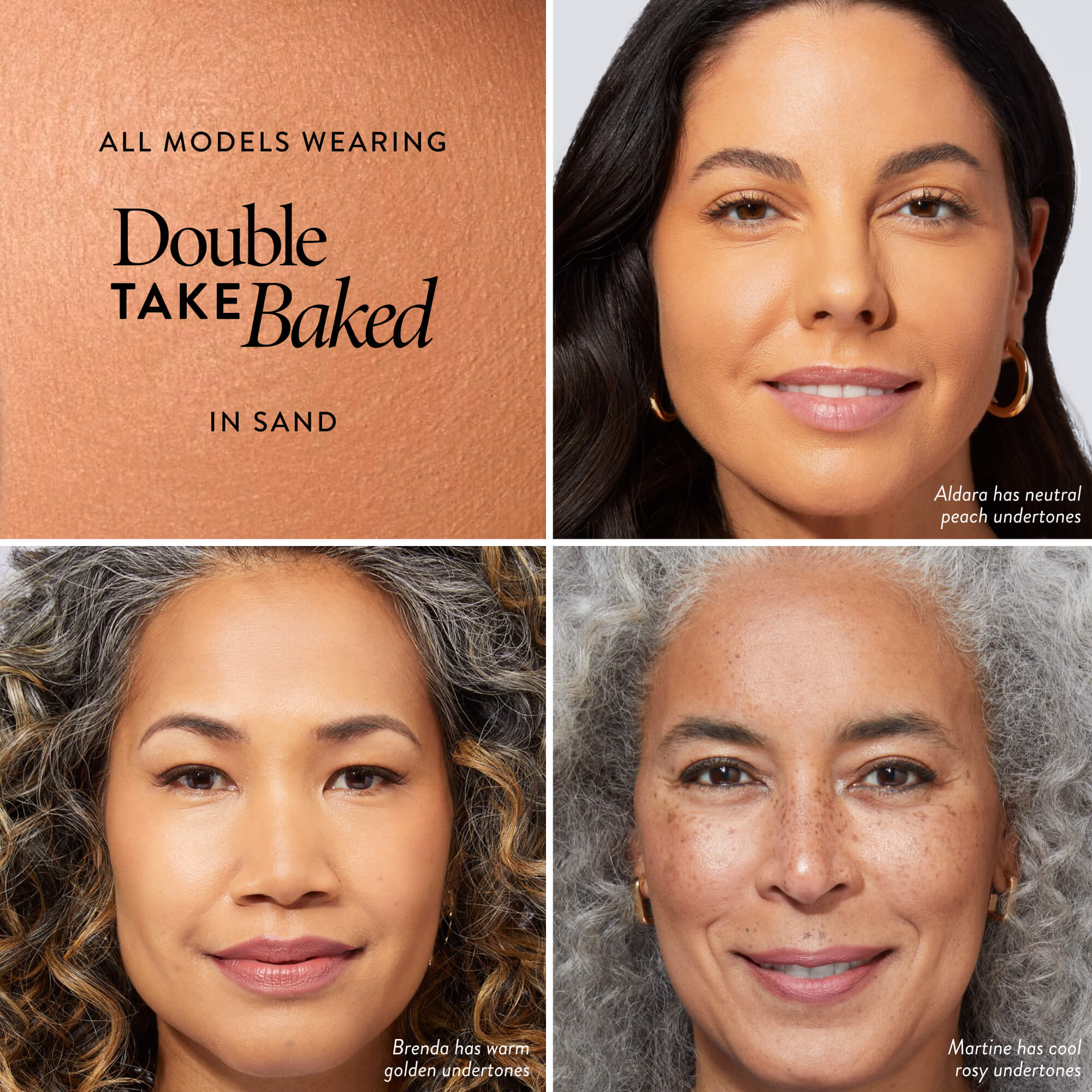 Double Take Baked Foundation 3 model grid in Sand