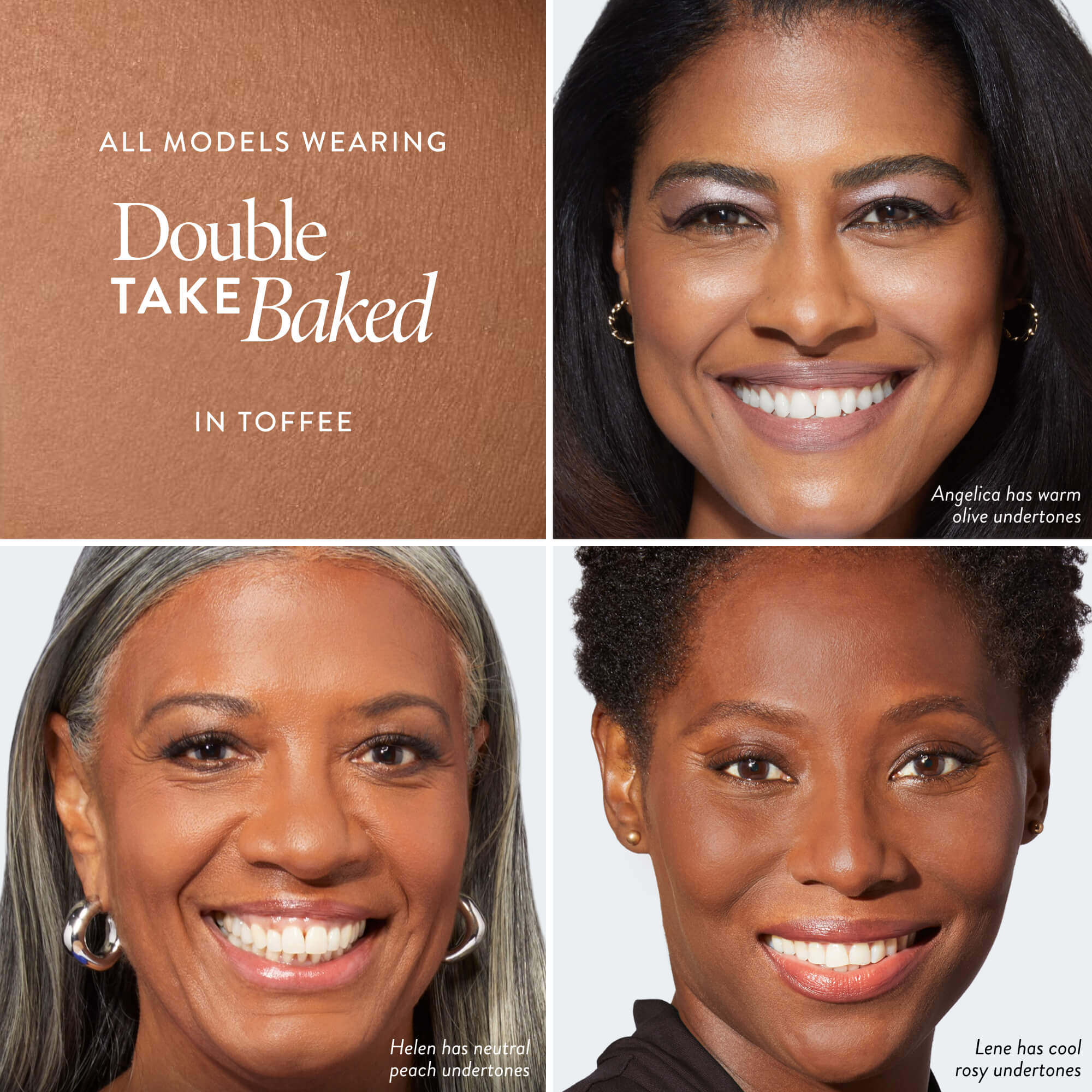 Double Take Baked Foundation 3 model grid in Toffee