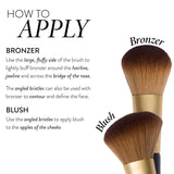 Dual-Ended Blush + Bronzer Brush how to apply