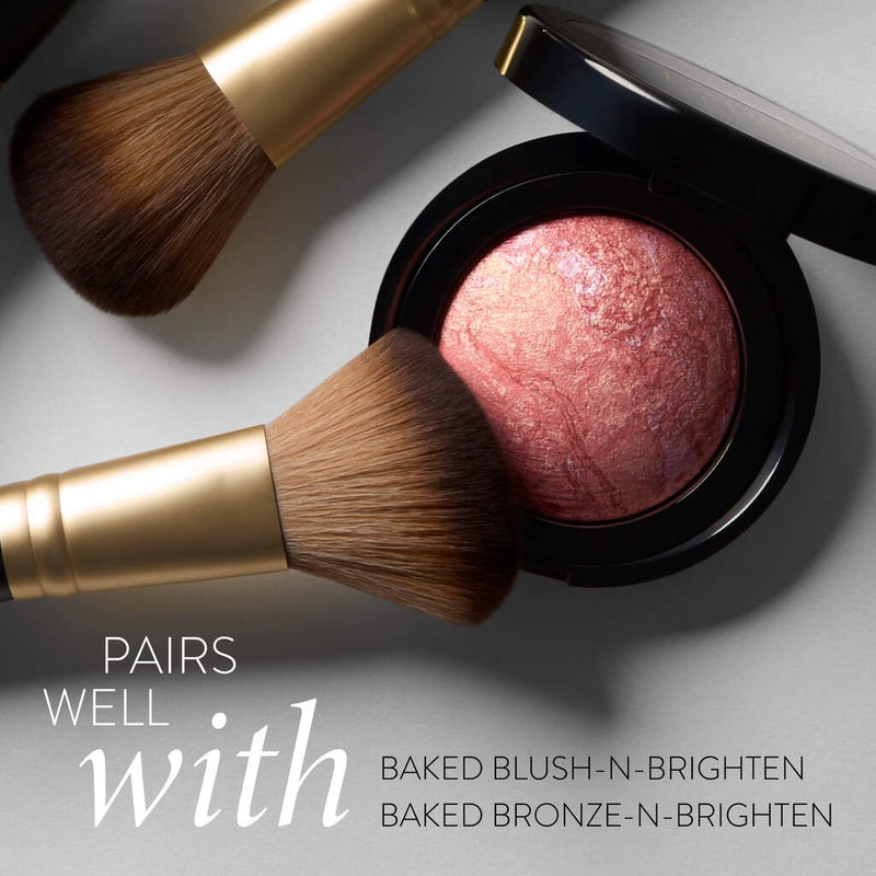 Dual-Ended Blush + Bronzer Brush pairs well with