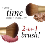 Dual-Ended Blush + Bronzer Brush product benefits 2-in-1 brush