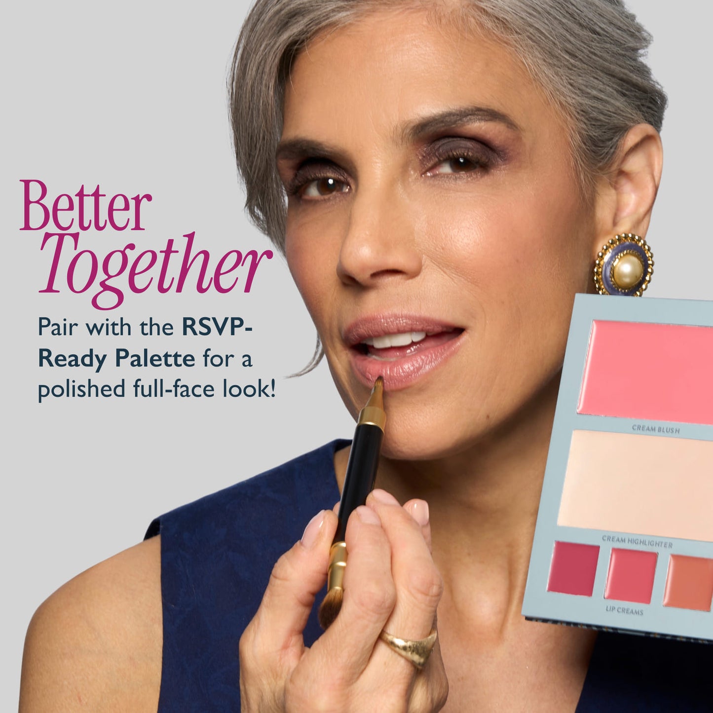 Dual-Ended Retractable Lip + Eyeshadow Brush - pairs well with