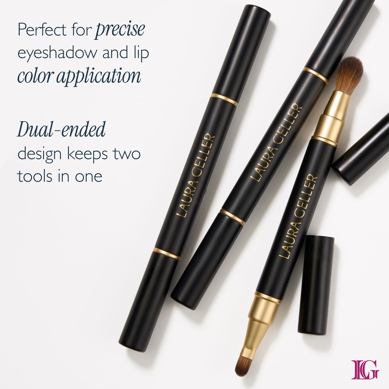 Dual-Ended Retractable Lip + Eyeshadow Brush - benefits