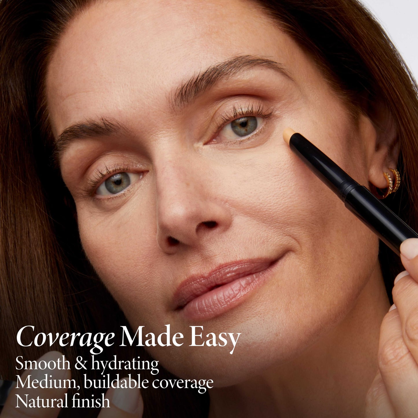 Easy Cover Up Hydrating Concealer model with product