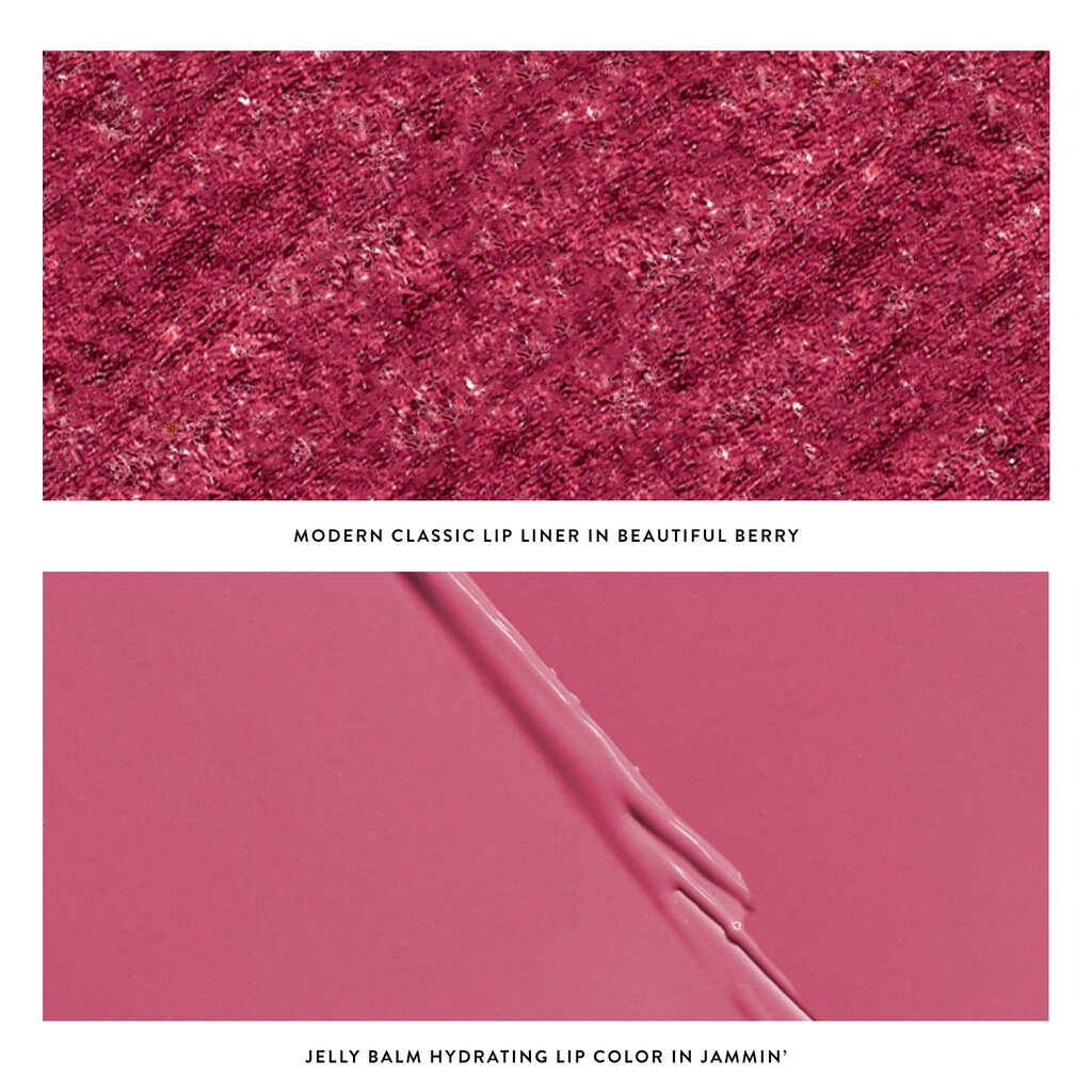 Love Your Lips Duo Group Texture in jammin & beautiful berry