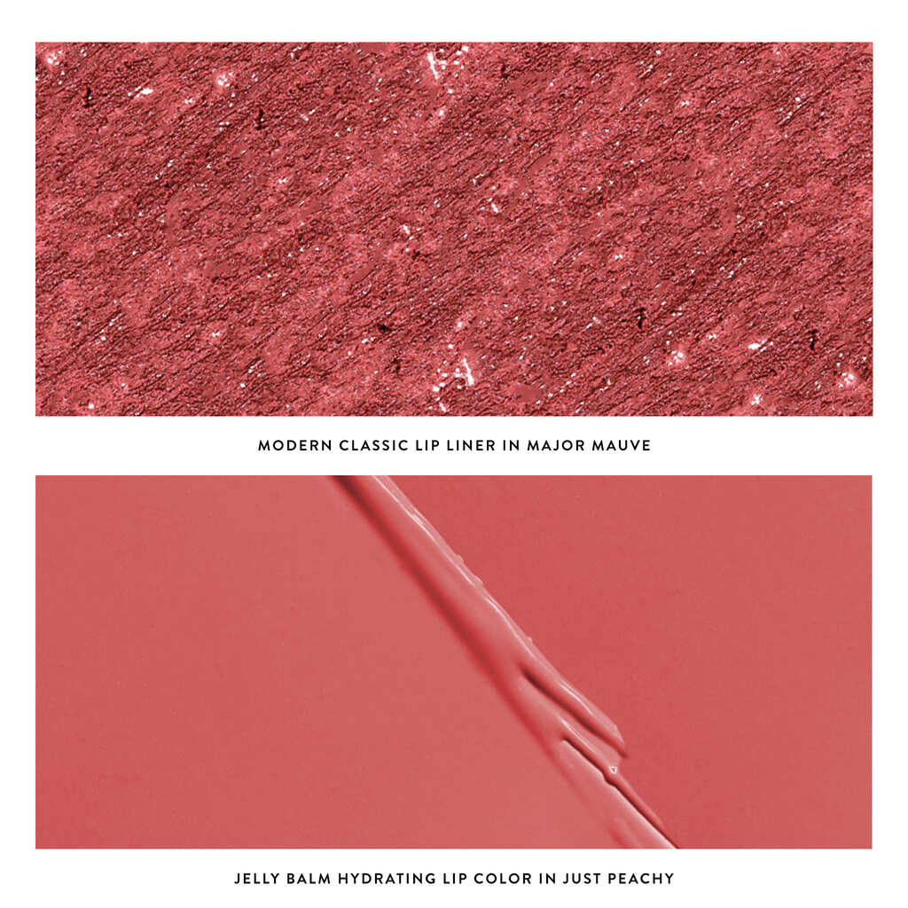 Love Your Lips Duo Group Texture in just peachy & major mauve