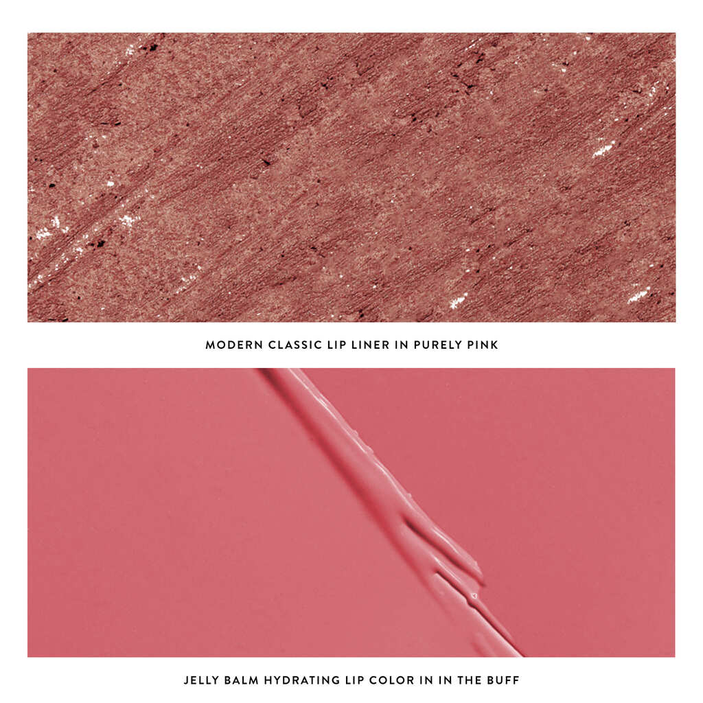 Love Your Lips Duo Group Texture in in the buff and purely pink