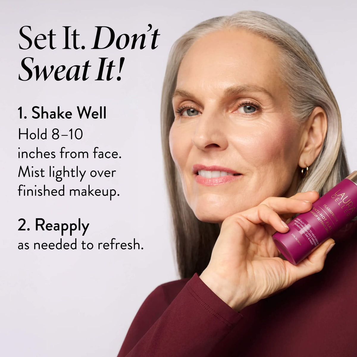 Flashproof Anti-Hot Flash Makeup Setting Spray How to Apply