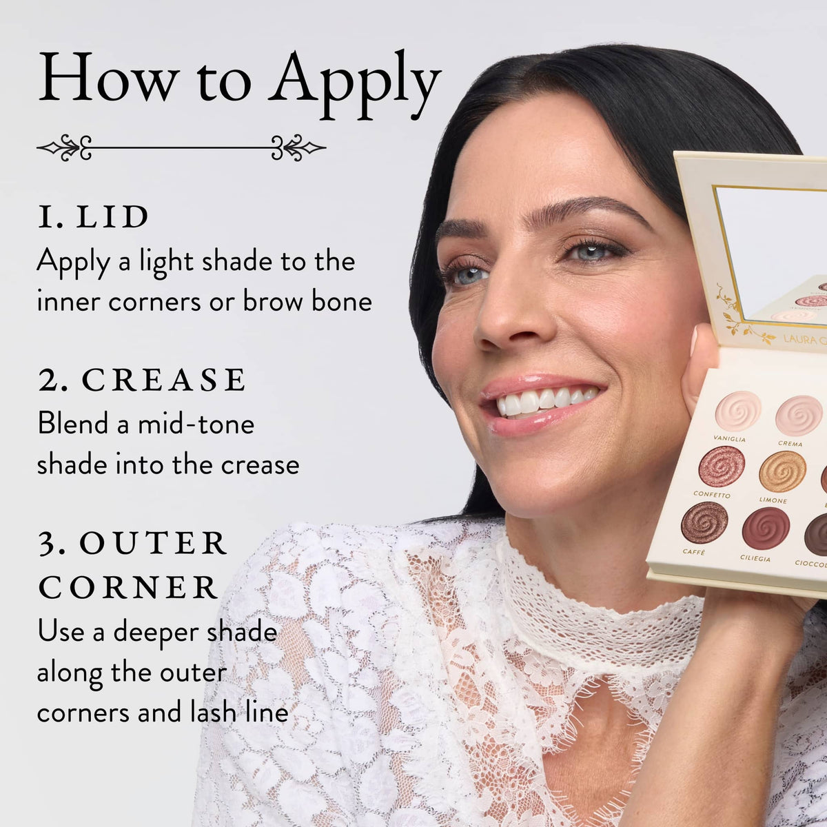 Gelato Swirl Eyeshadow Palette - Neapolitan Nights how to apply