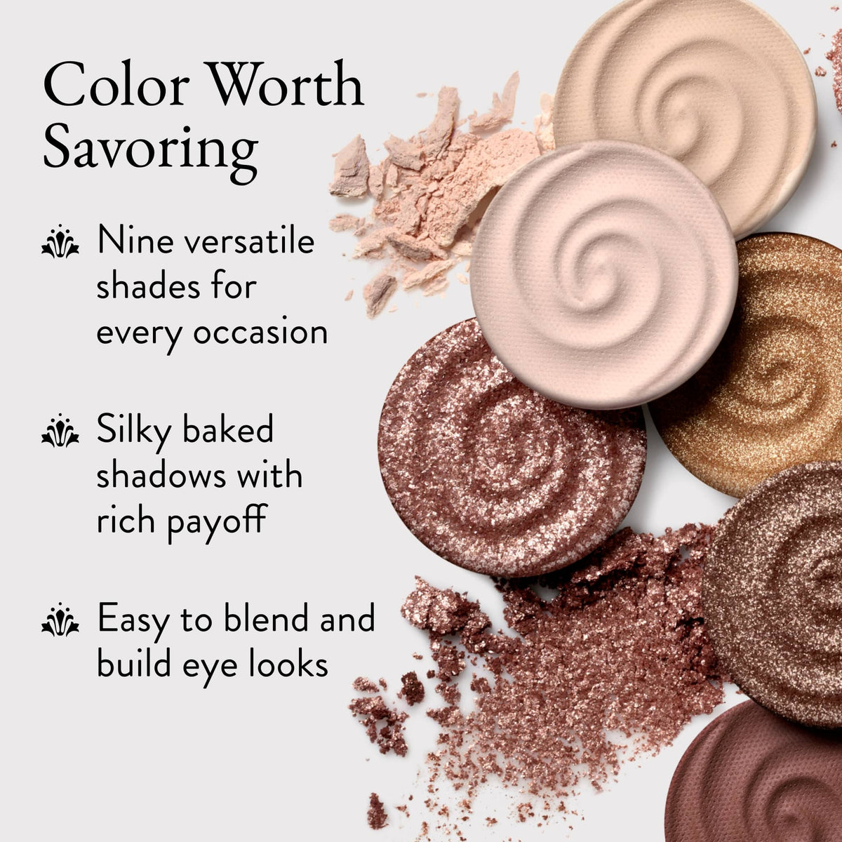Gelato Swirl Eyeshadow Palette - Neapolitan Nights color worth savoring