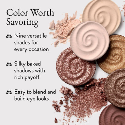 Gelato Swirl Eyeshadow Palette - Neapolitan Nights color worth savoring
