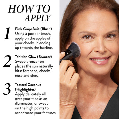 Geller's Greatest Lift-n-Glow Baked Face Trio how to apply