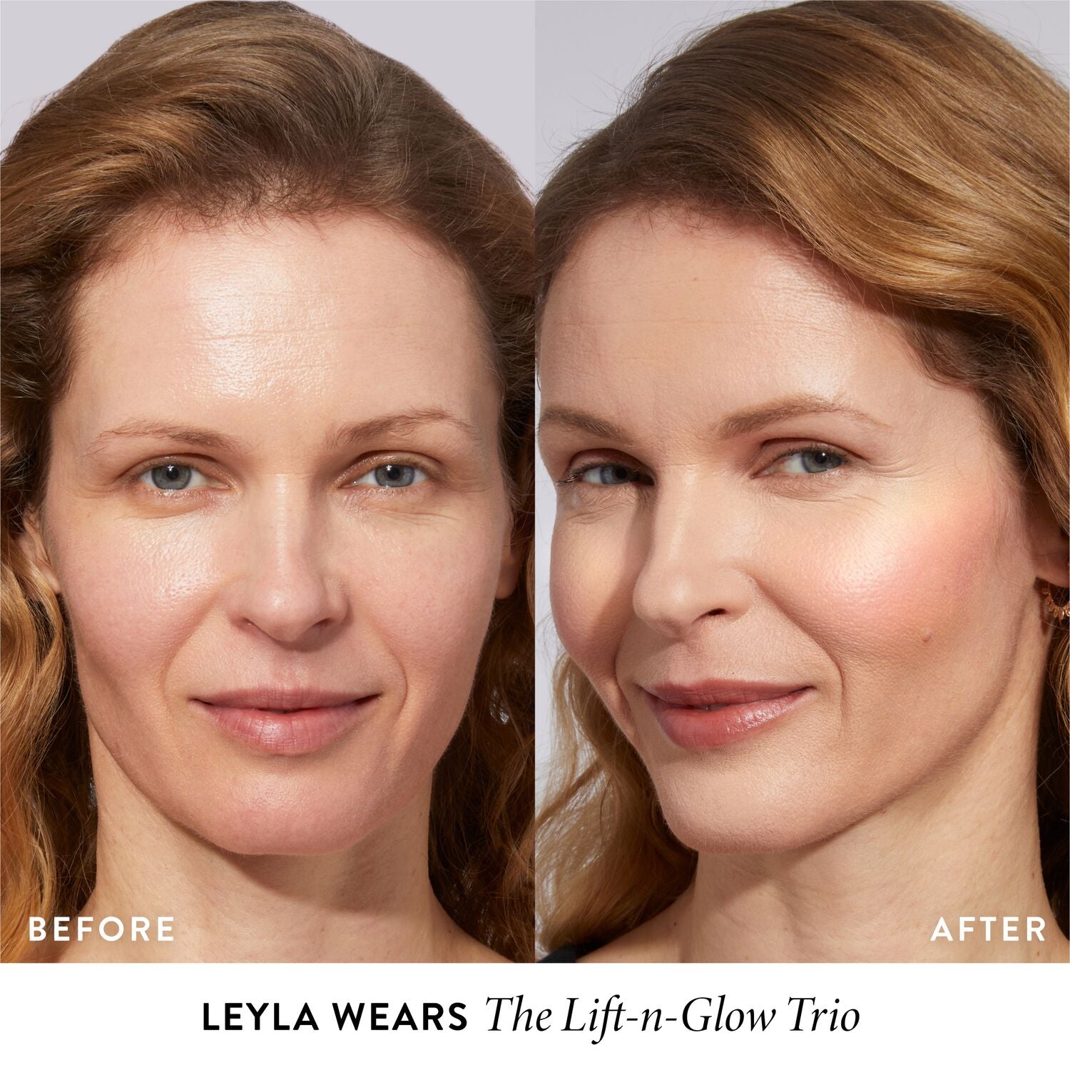 Geller's Greatest Lift-n-Glow Baked Face Trio model B&A Leyla