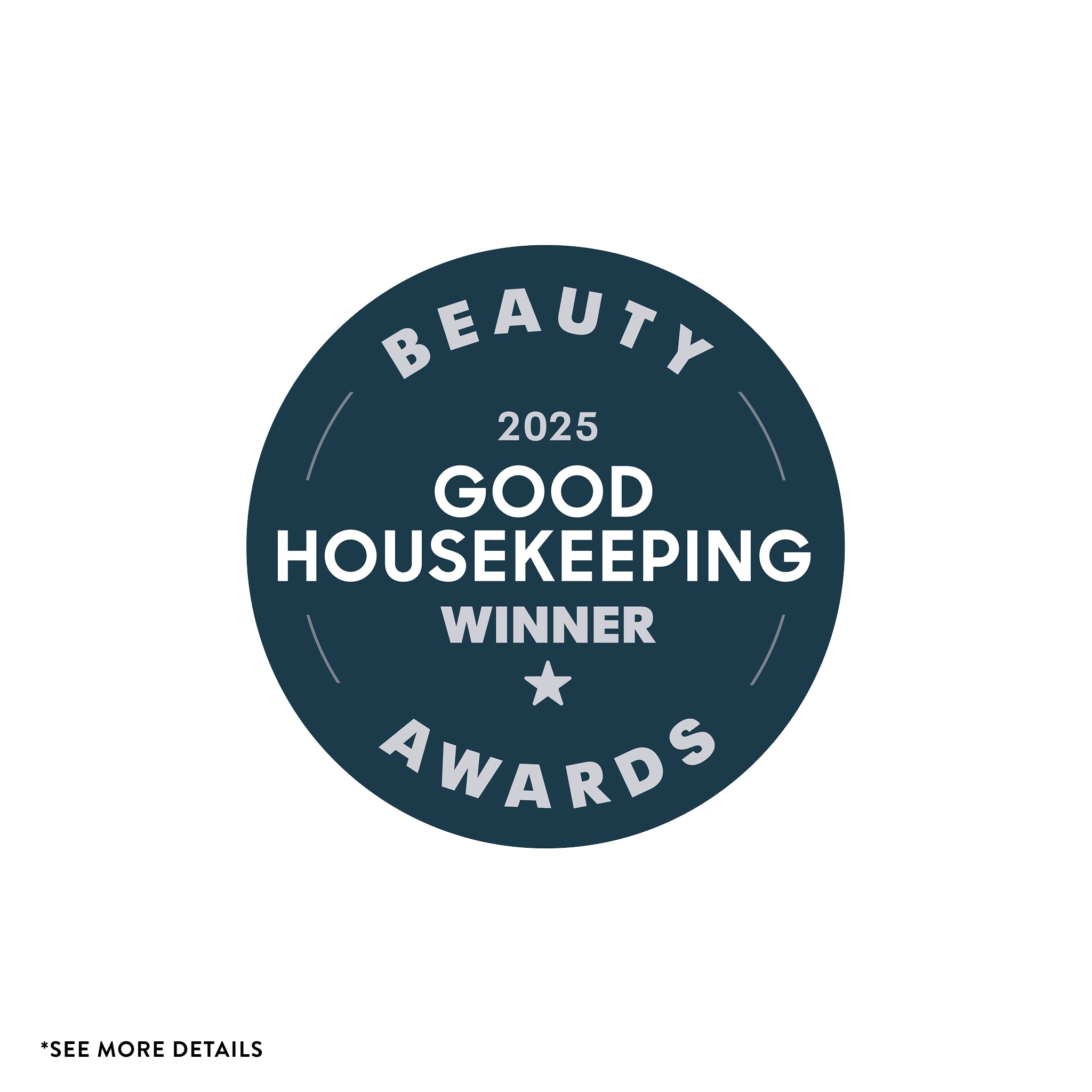 Good Housekeeping 2025 Beauty Awards Winner badge 