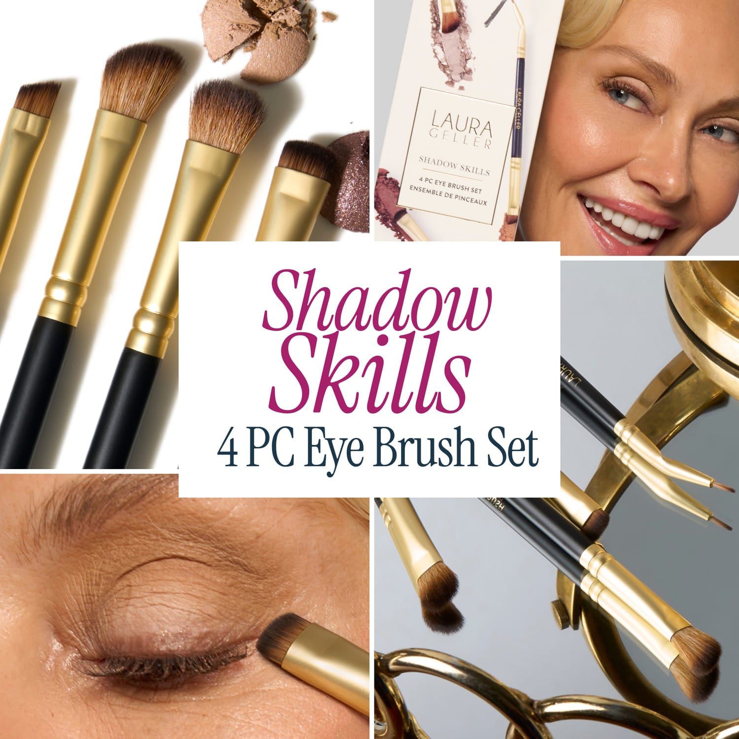 Shadow Skills 4PC Eye Brush Set lifestyle grid