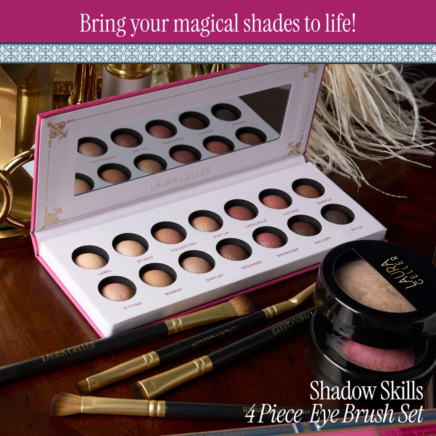 Shadow Skills 4PC Eye Brush Set pairs well with