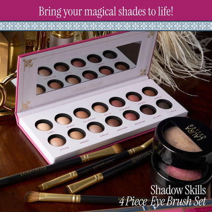 Shadow Skills 4PC Eye Brush Set pairs well with