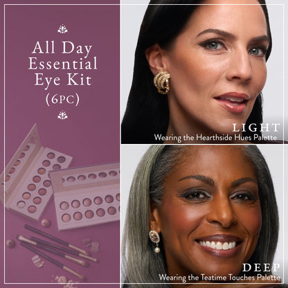 All Day Essential Eye Kit (6PC) light and deep model grid