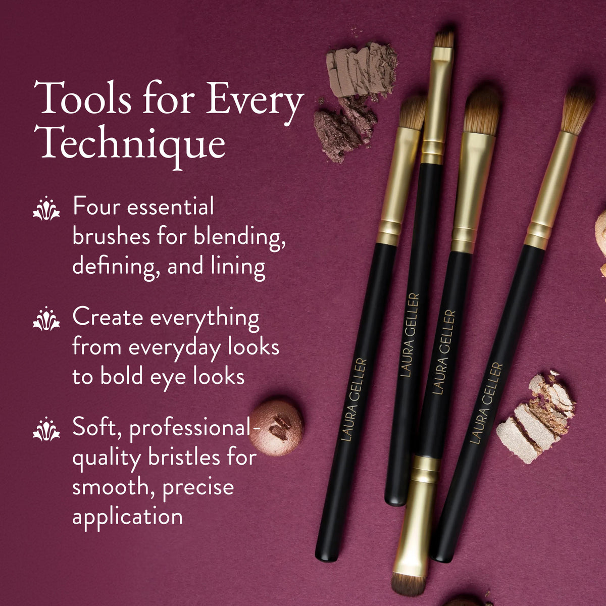 Shadow Skills 4PC Eye Brush Set product benefits