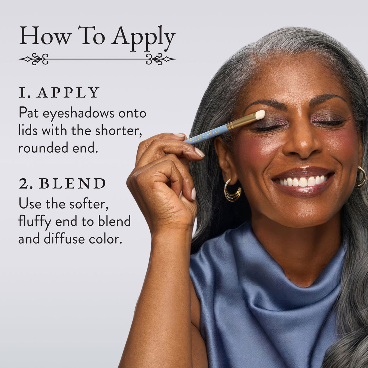 Dual-Ended Eye Shadow Brush how to apply