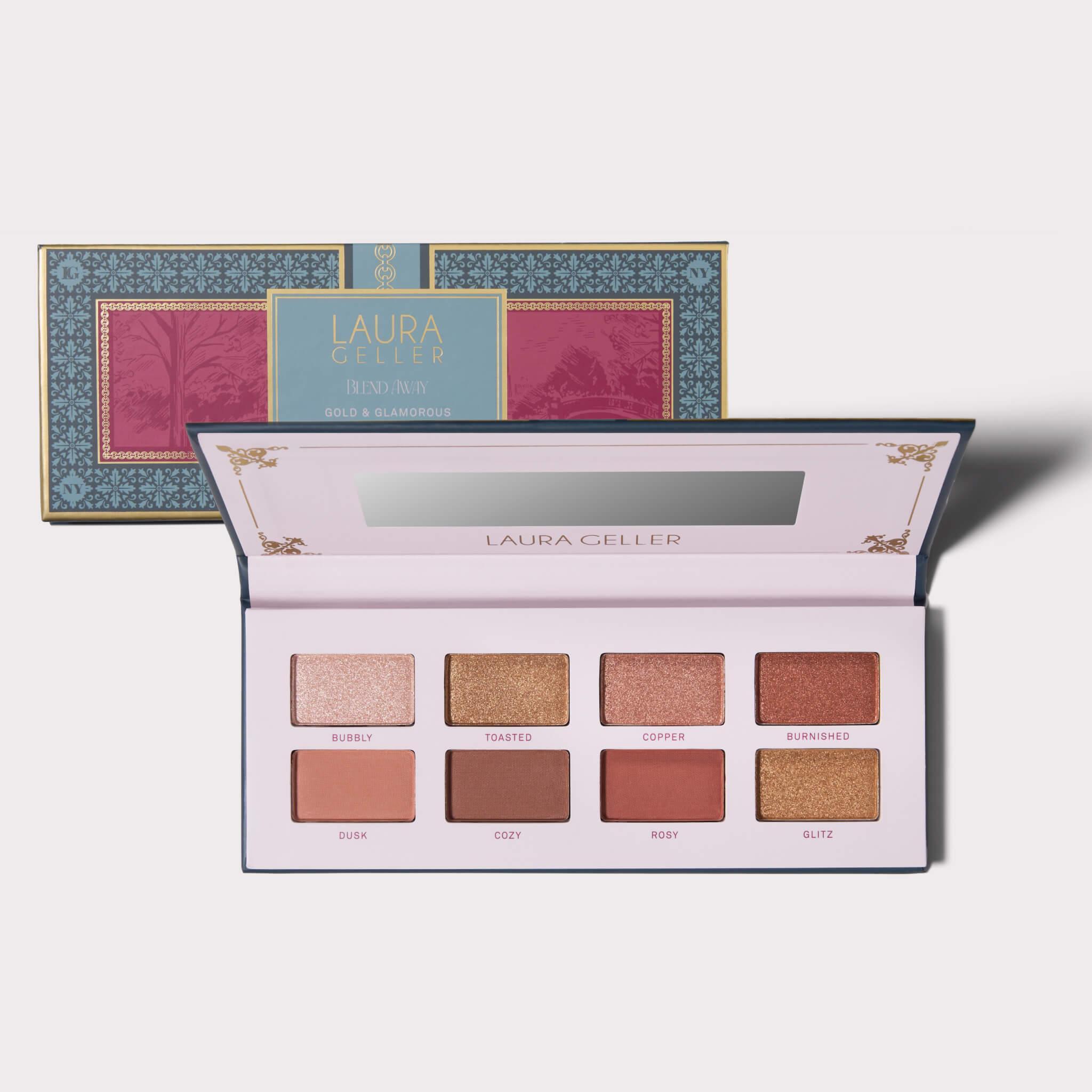 Blend Away Gold & Glamorous 8 Multi-Finish Eyeshadow Palette soldier