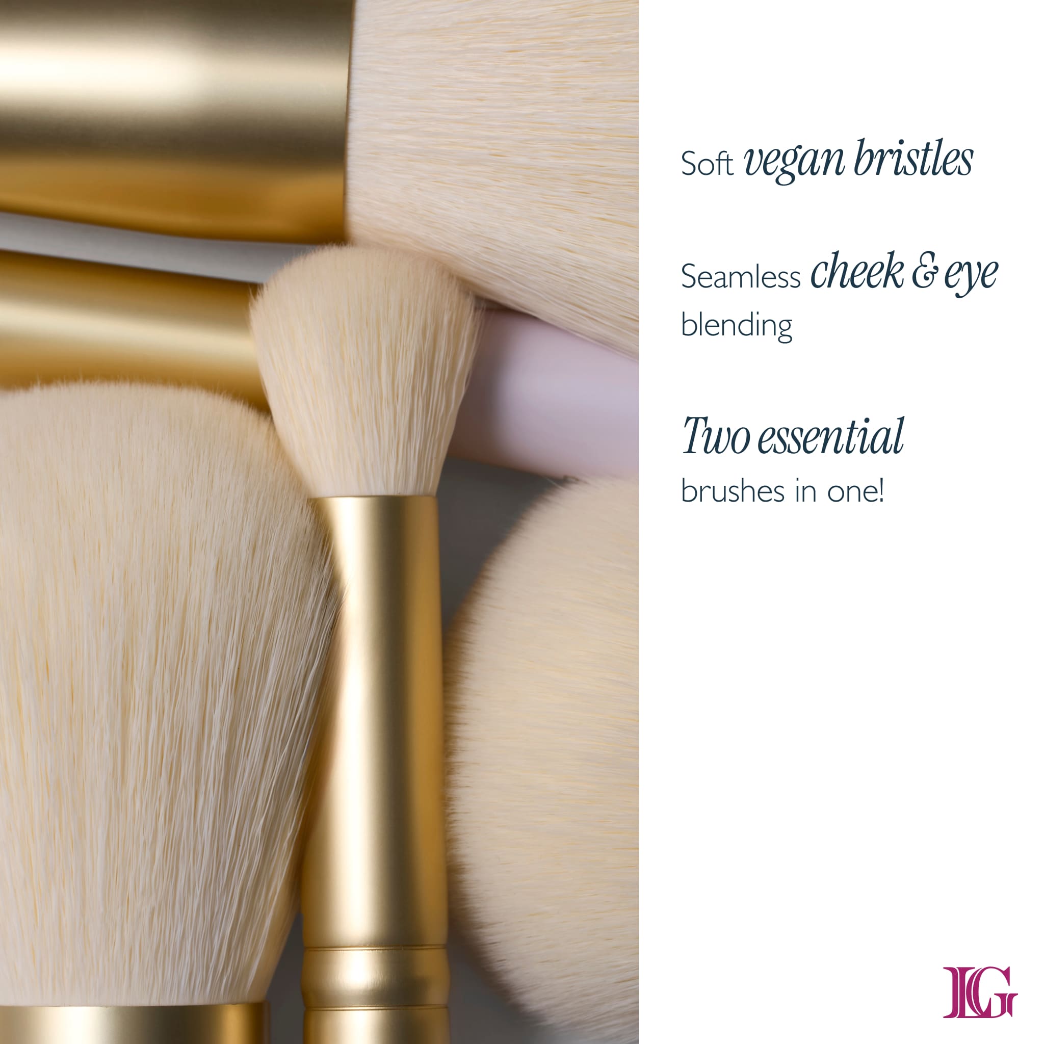 Dual-Ended Cheek + Eyeshadow Brush - benefits