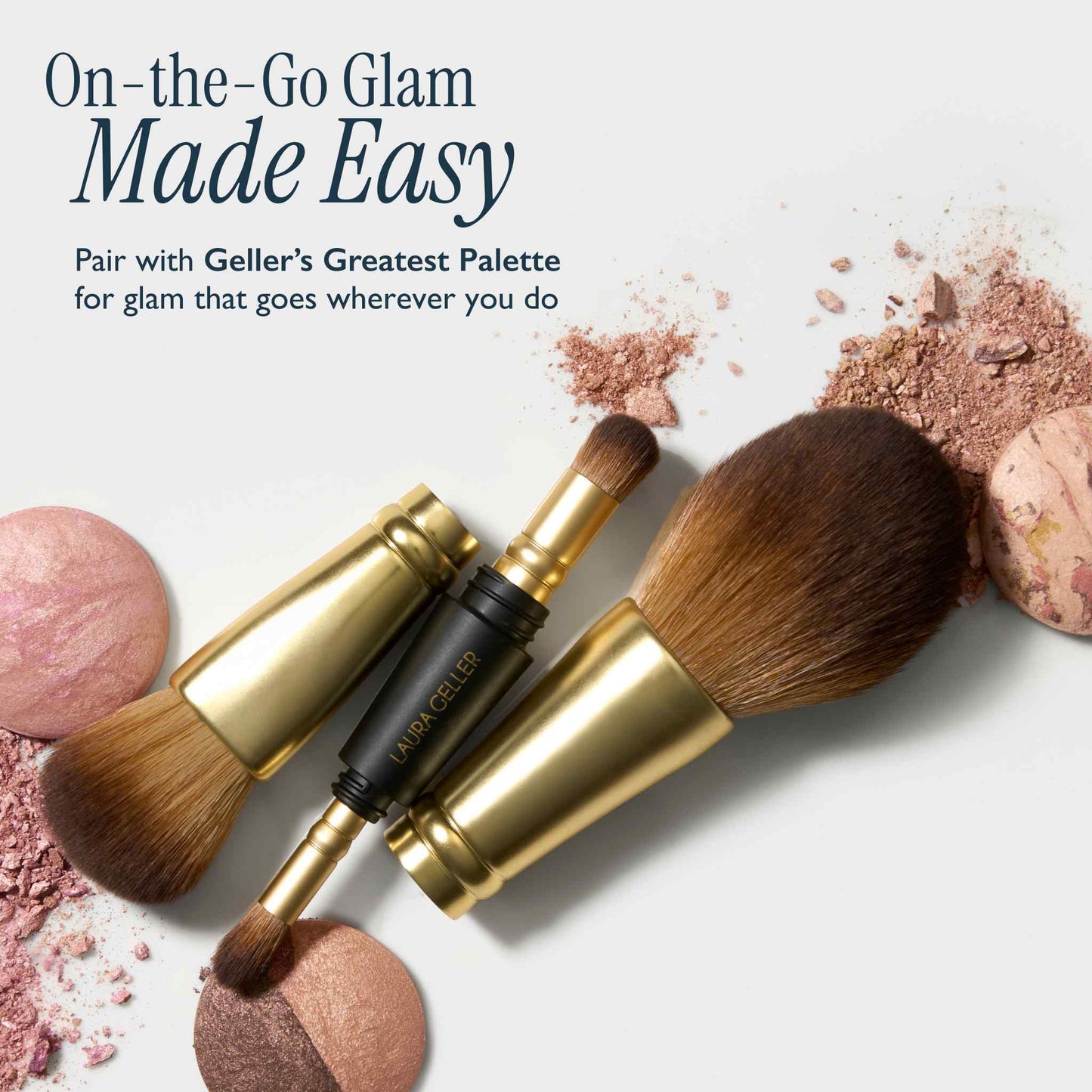Geller To-Go 4-in-1 Travel Makeup Brush pairs well with