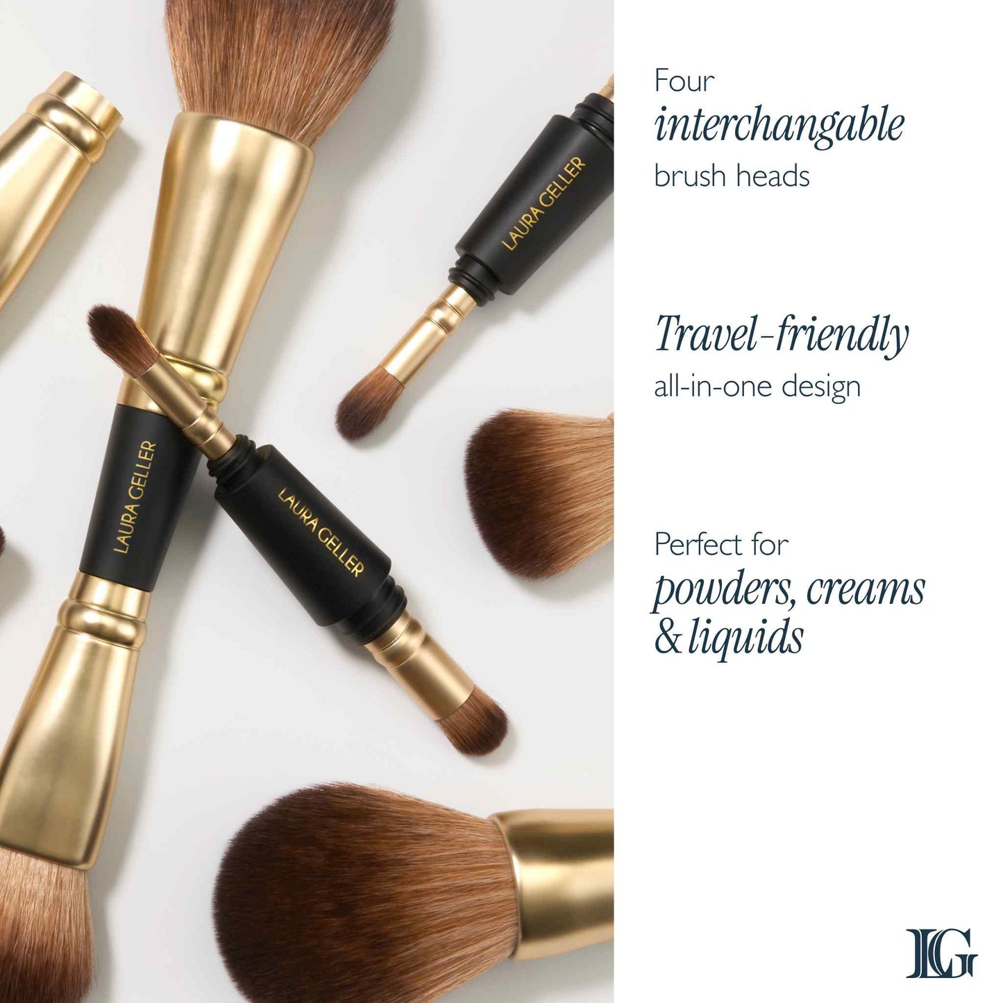 Geller To-Go 4-in-1 Travel Makeup Brush benefits