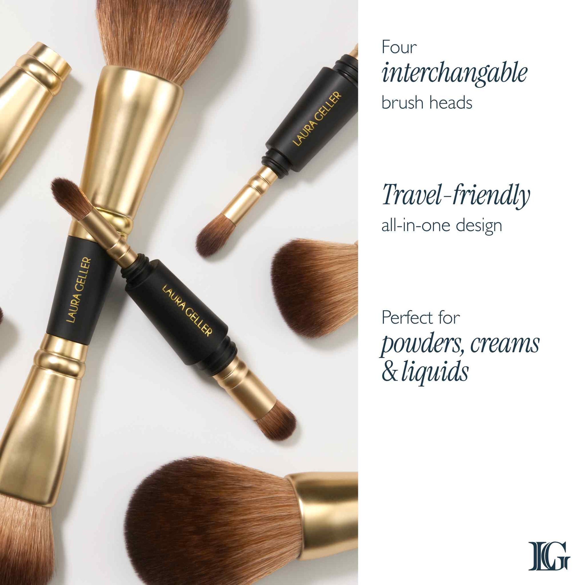 Geller To-Go 4-in-1 Travel Makeup Brush benefits