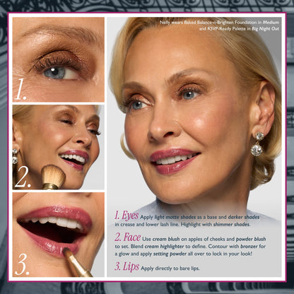 RSVP Ready Big Night Out Full Face Palette how to use