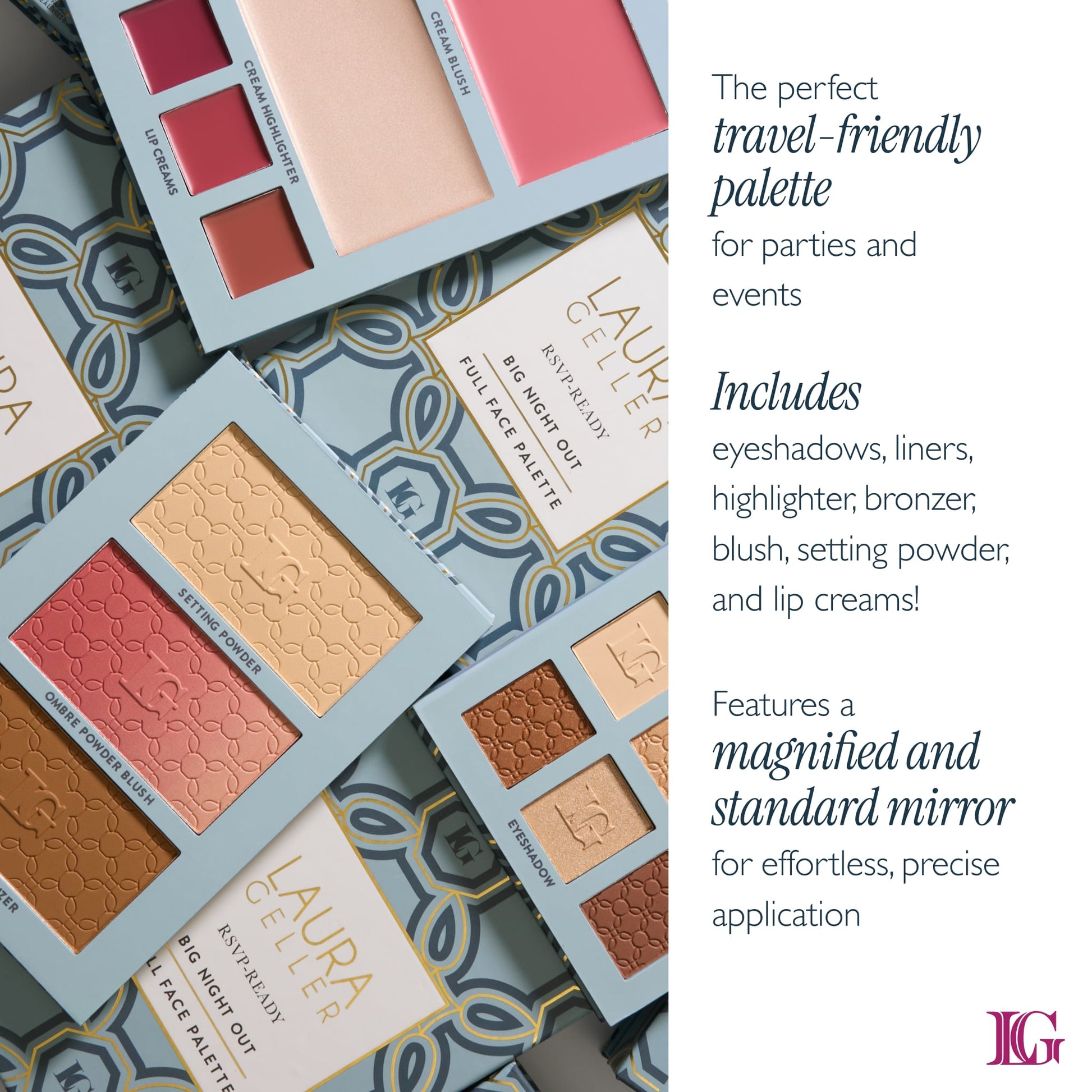 RSVP Ready Big Night Out Full Face Palette benefits