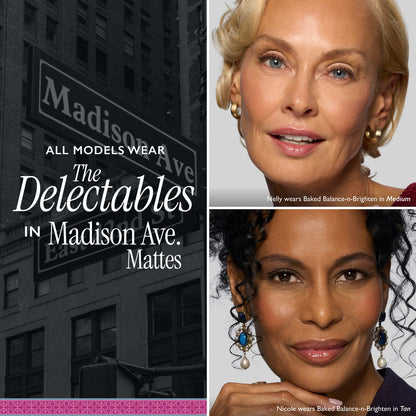 The Delectables Baked Eyeshadows Madison Ave. Mattes - Model B&A in Medium and Tan