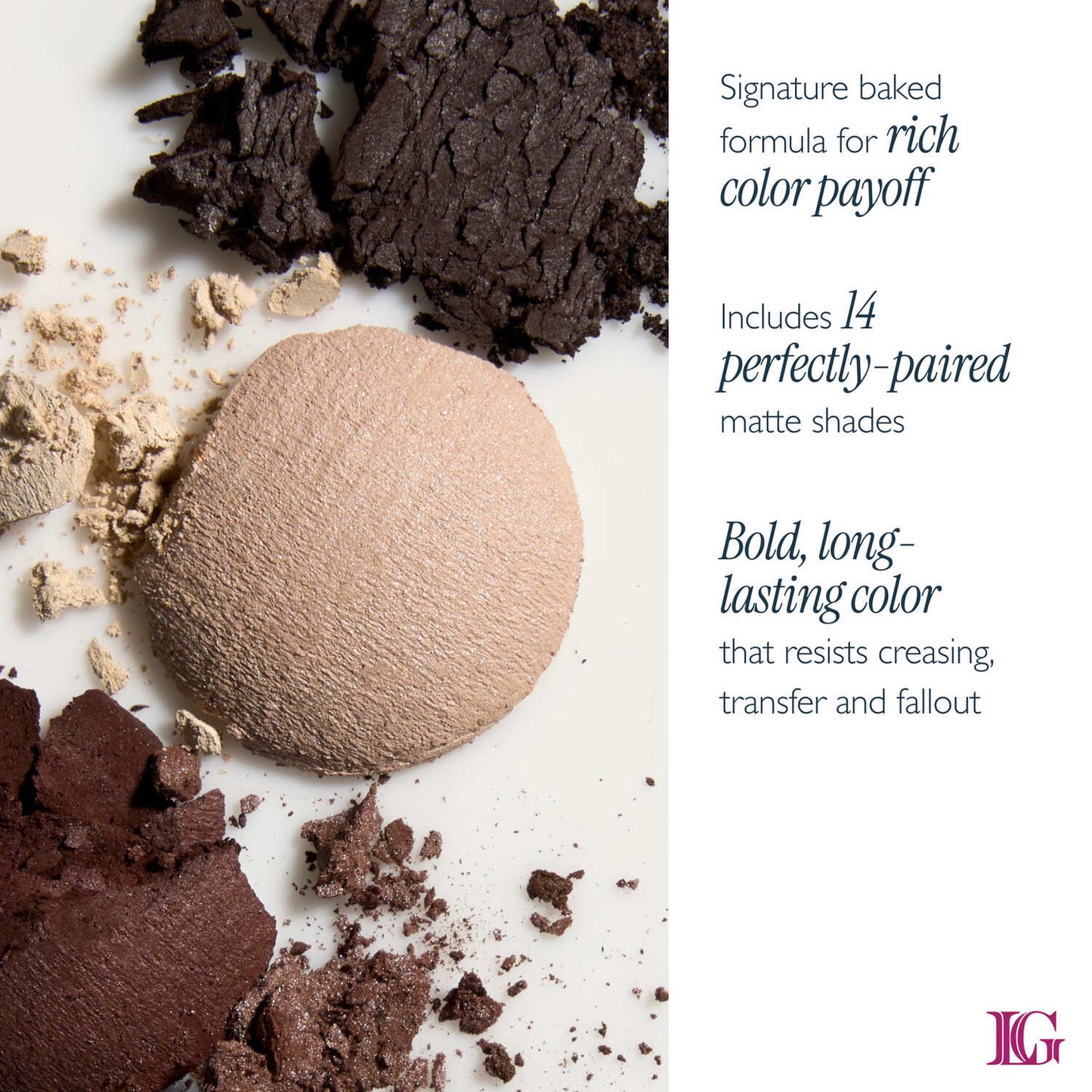 The Delectables Baked Eyeshadows Madison Ave. Mattes - benefits