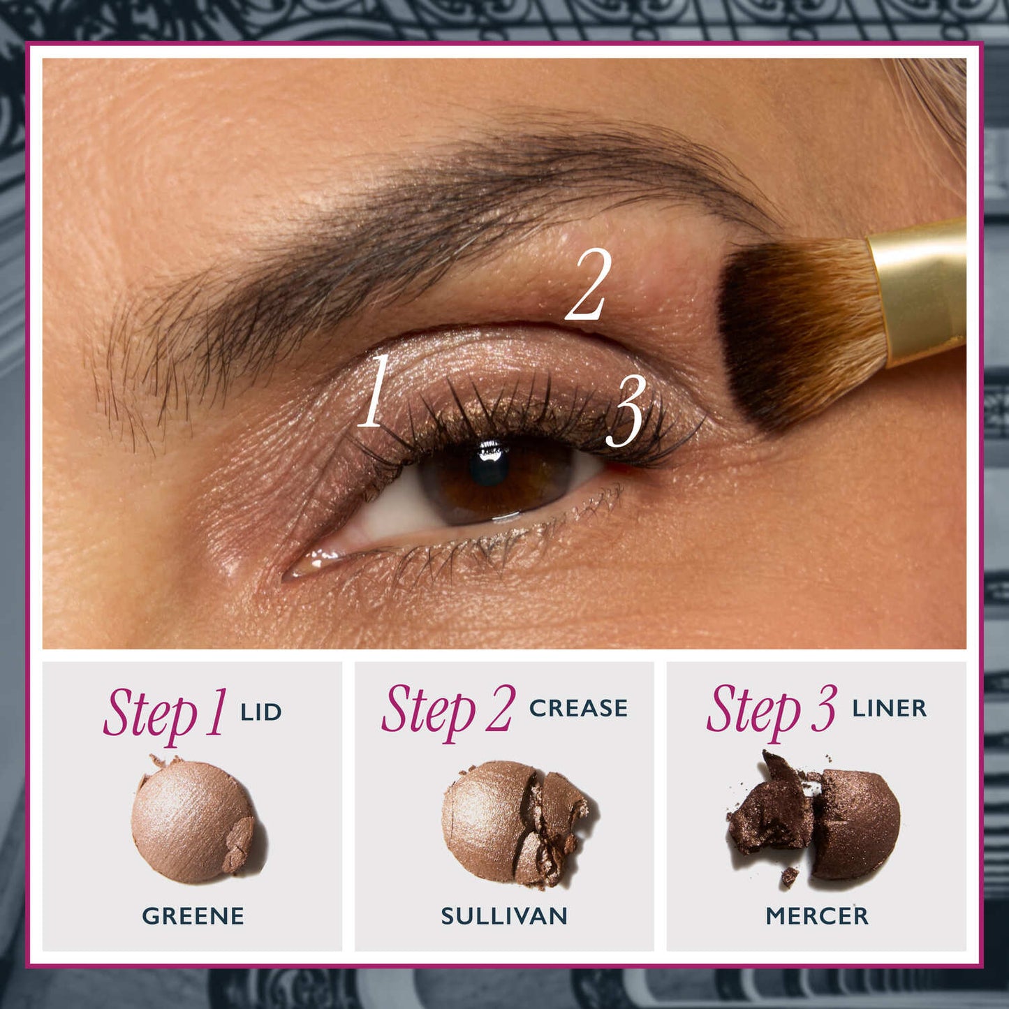 The Delectables Baked Eyeshadows Soho Shimmers - macro step by step