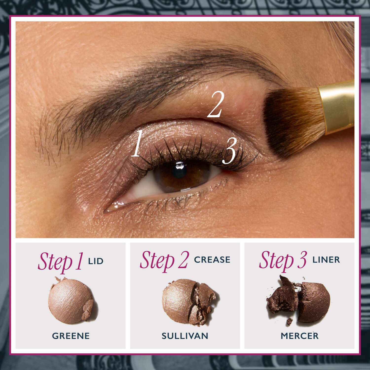 The Delectables Baked Eyeshadows Soho Shimmers - macro step by step