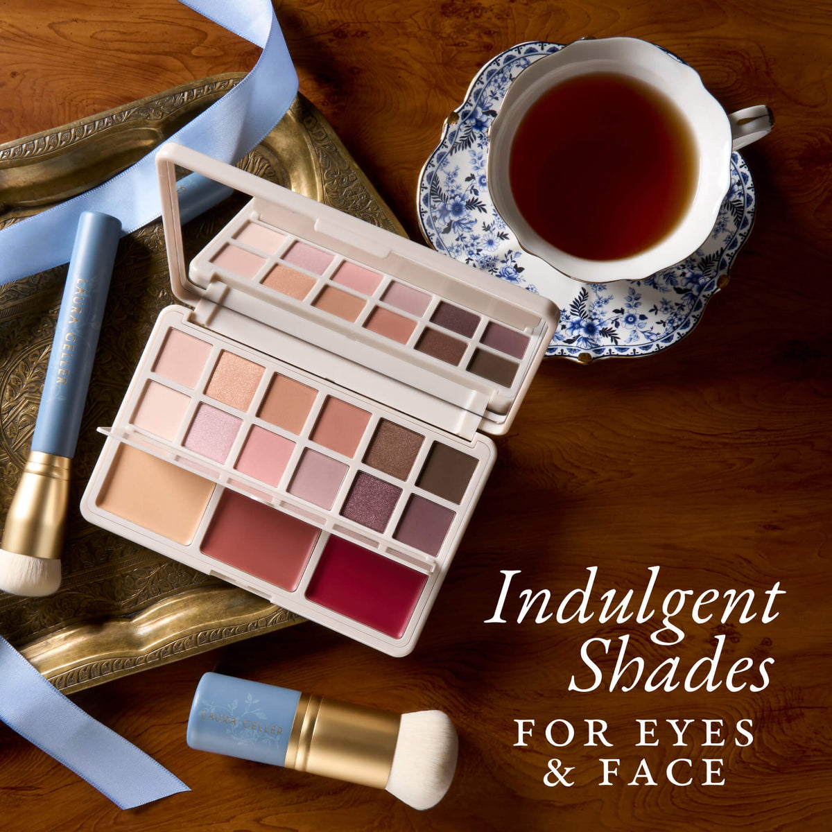 The Confectionary Face + Eye Palette indulgent shades for eyes and face