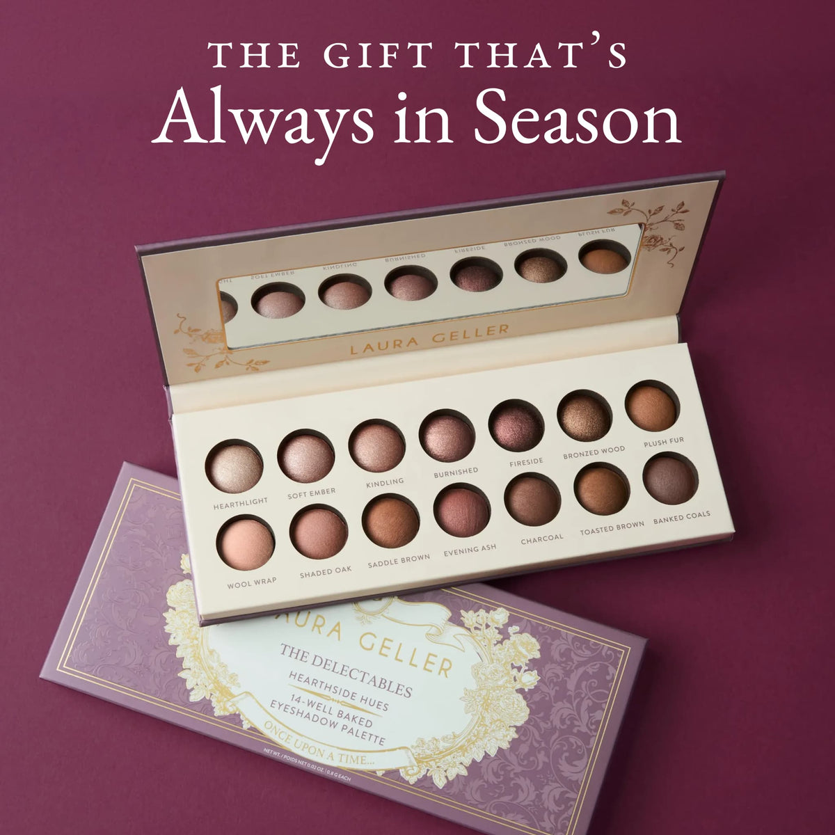 The Delectables 14-Well Baked Eyeshadow Palette - Hearthside Hues the gift that's always in season 